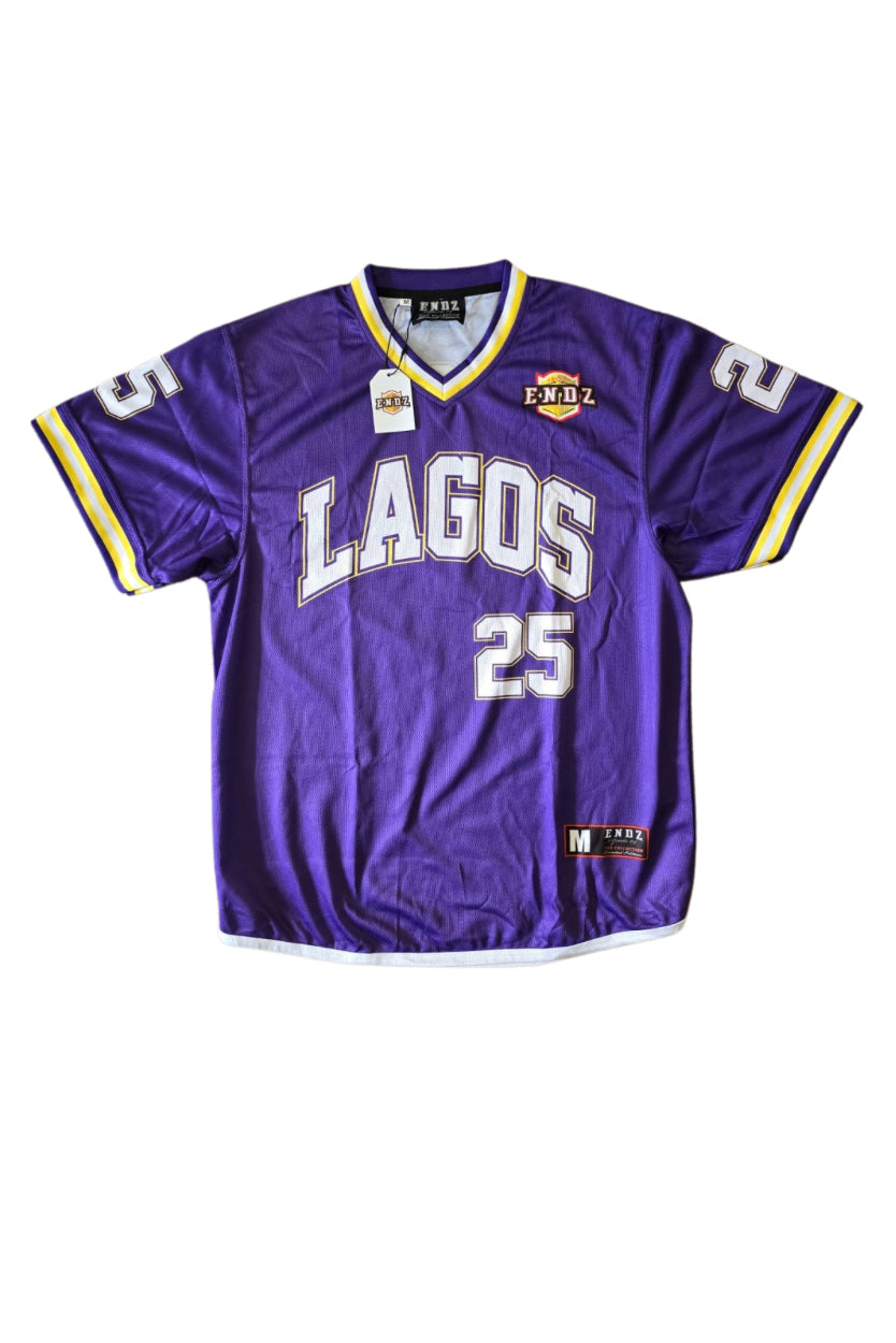 Endz Lagos Jersey - Purple and yellow - VGC