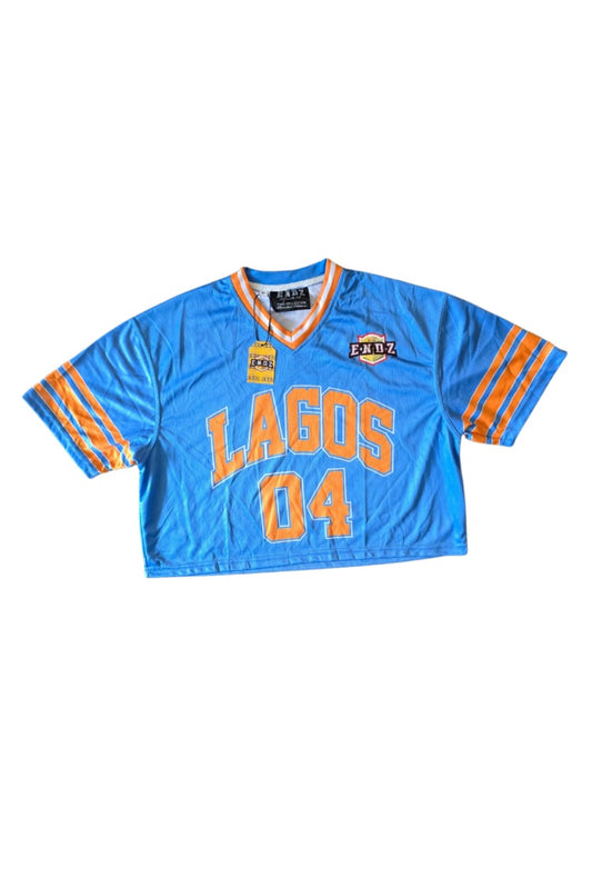 Endz Lagos Chopped Top Jersey - Blue and yellow - Maryland