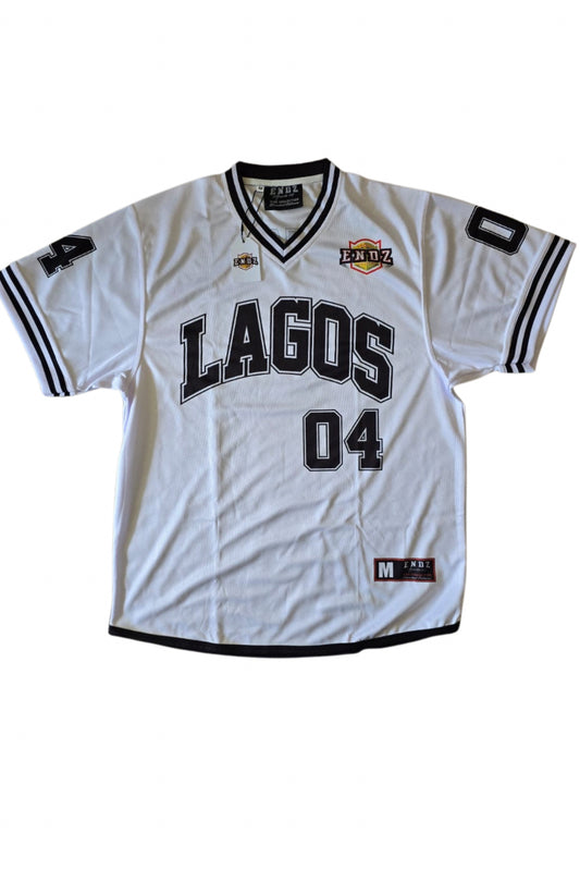 Endz Lagos Jersey - White and Black - Banana