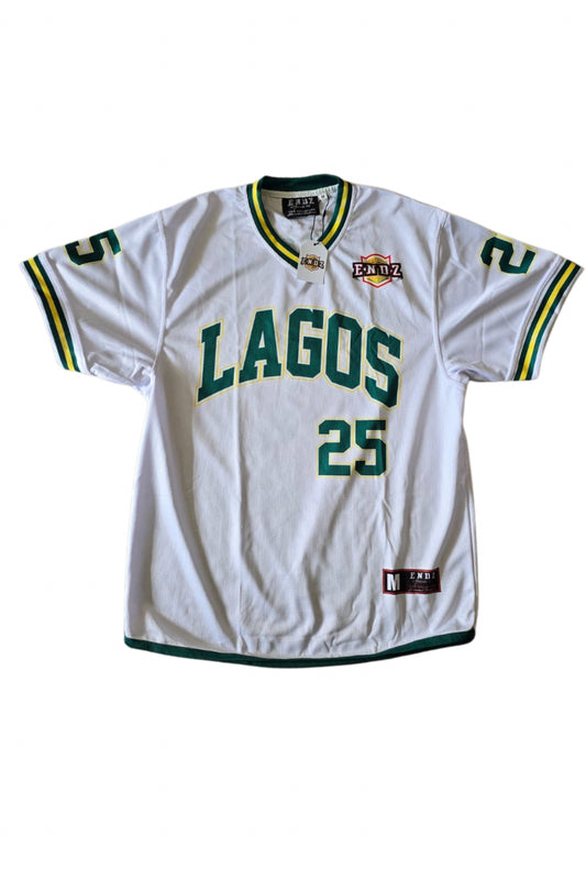 Endz Lagos Jersey - White and Green - Kakawa
